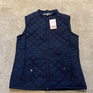 Serra- Navy- Quilted Vest- Ladies Medium- New with tags